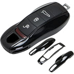 Porsche Key Shell Replacement 3-Piece Painted Key Fob Cover Shell