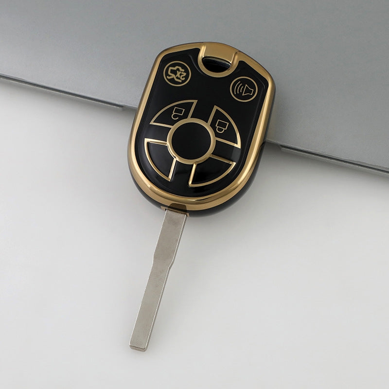 Ford Car Key Case Golden Edge