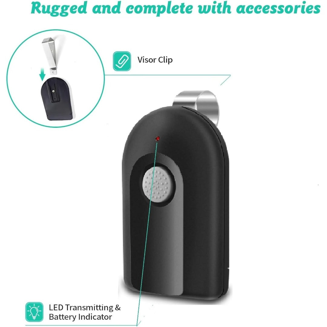Carsine Replacement Garage Door Opener Remote Compatible with Genie Garage Door Opener ACSCTG Type 1 390MHZ Black / 2 PCS