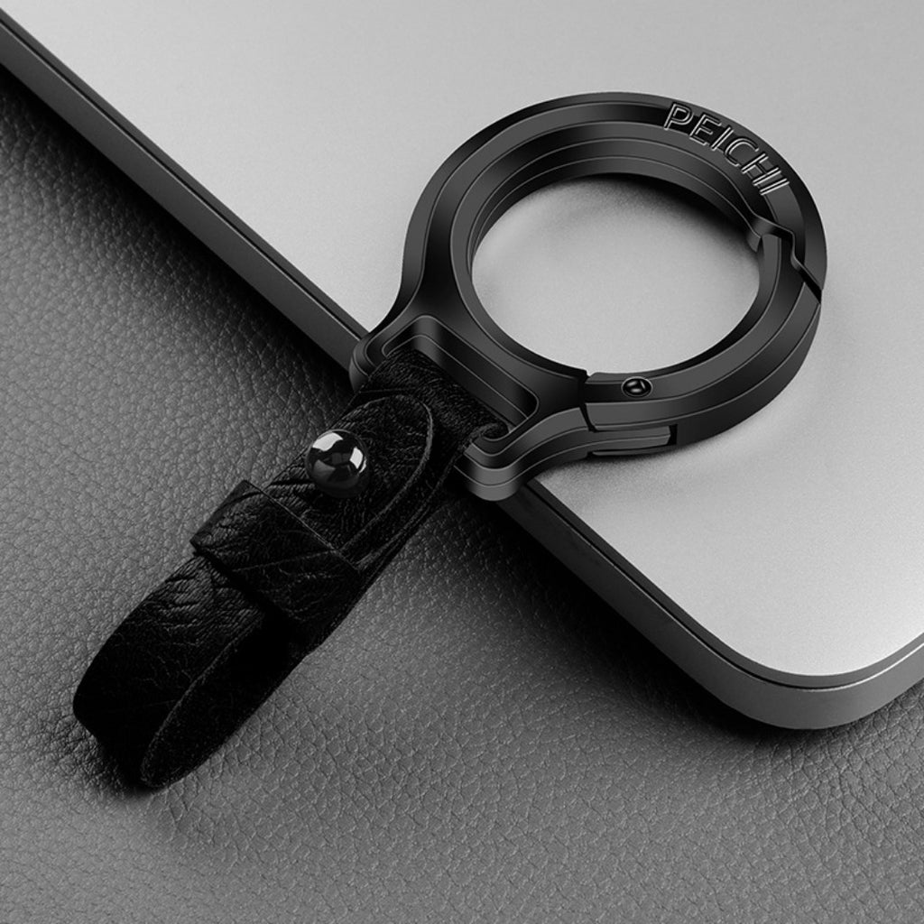 Schlüsselanhänger aus Rindsleder (Oberseite)