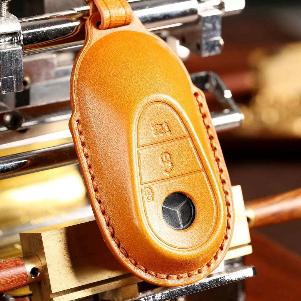 Luxuriöse Mercedes-Benz/Maybach Leder-Schlüsselhülle | Premium-Schutz für alle Modelle