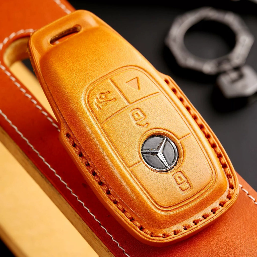 Luxuriöse Mercedes-Benz/Maybach Leder-Schlüsselhülle | Premium-Schutz für alle Modelle