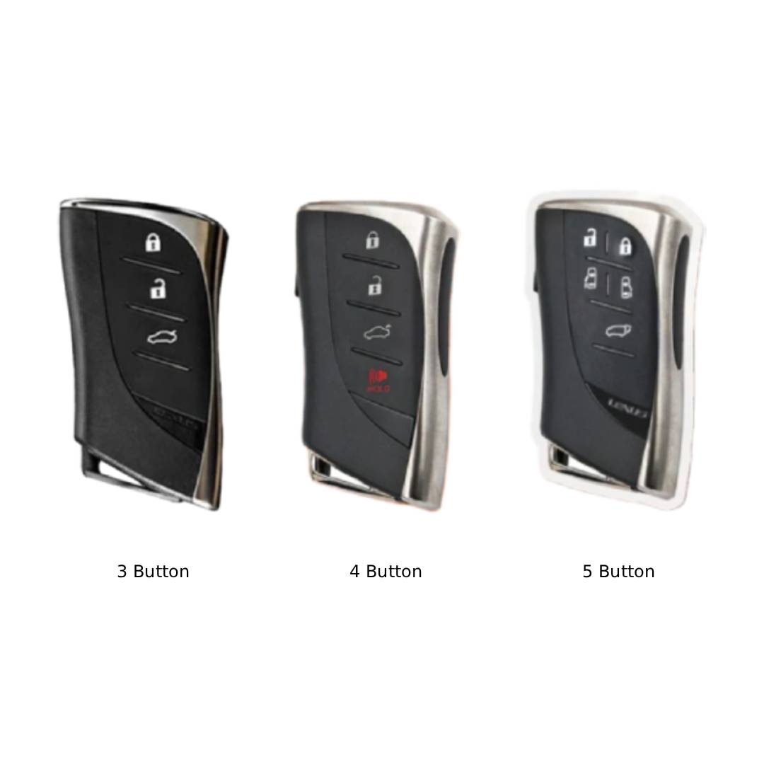 Étui en cuir pour clé de voiture Lexus ES200 RX/ES300 NX200 LM350h LM500 (3, 4, 5 boutons)