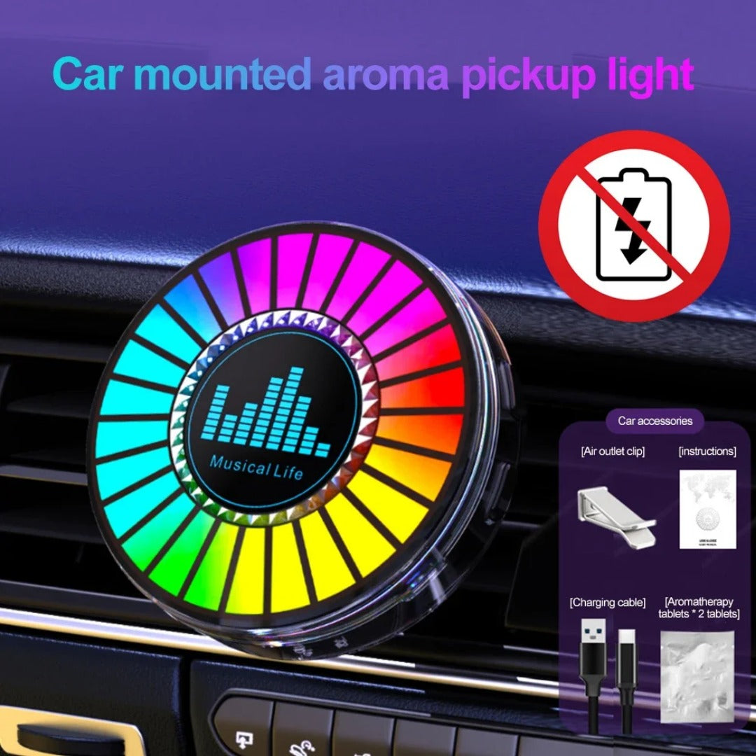 RGB-Ambientebeleuchtung fürs Auto mit Sprachsteuerung und Musikfunktion
