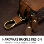 Universelle doppellagige Autoschlüsseltasche aus Leder, passend für alle Modelle