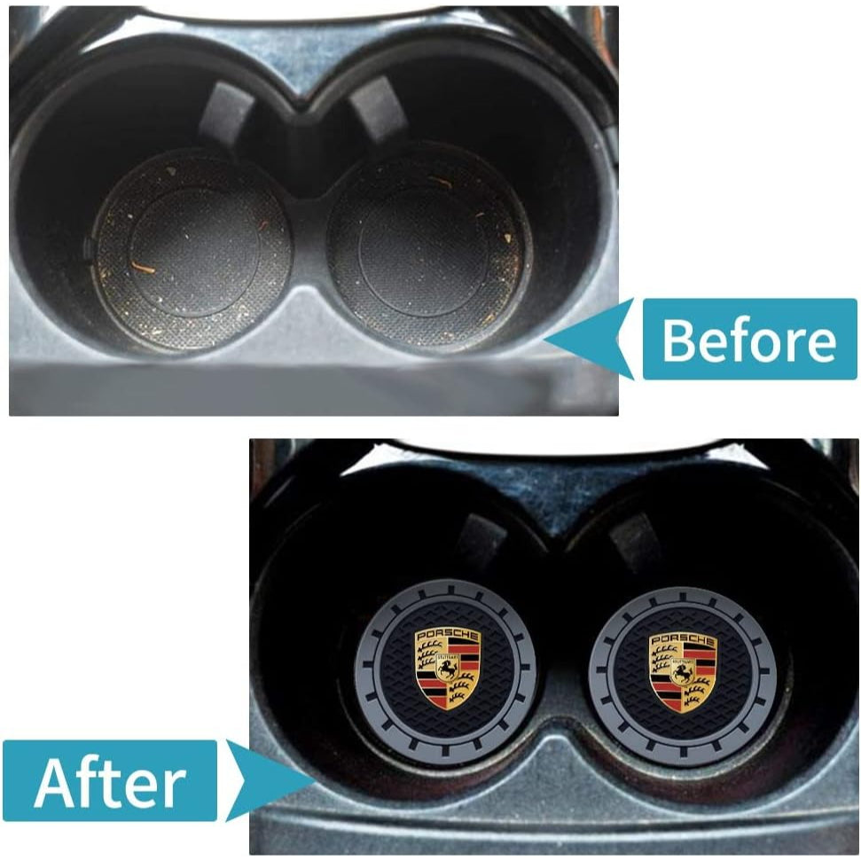 Carsine Porsche Silicone Car Cup Holder Coaster Porsche