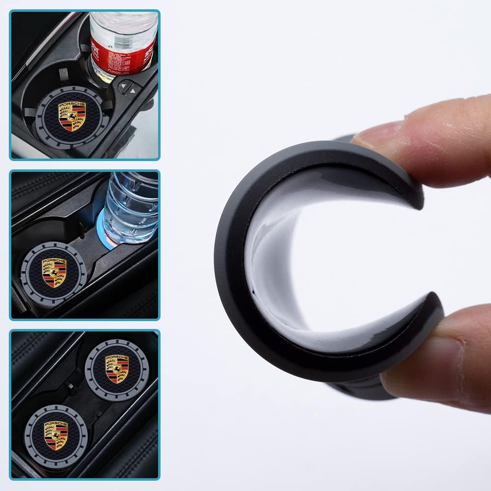 Carsine Porsche Silicone Car Cup Holder Coaster Porsche