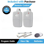 Carsine Multicode Linear 308911, 10 dip Switch Gate Opener Remote 300MHz, Multi Code Garage Door Opener Remote, Garage Clicker Replacement White / 1 PCS