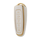 Carsine Ford lincoln Car Key Case Golden Edge