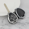 Carsine Toyota Scion Car Key Cover Silver Edge Black / Key case