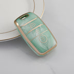 Carsine Kia Car Key Case Gold Inlaid With Jade Green / Key case
