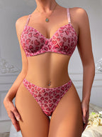 Sexy Dessous-Set mit Polka-Dot-Tanga, 2-teilig