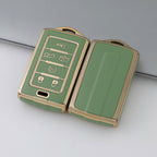 Étui à clés de voiture Jeep Wagoneer Dodge Chrysler Golden Edge