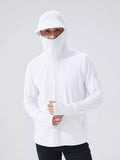 Carsine Summer UPF 50+ UV Sun Protection Skin Coats Men White / L
