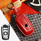 BMW Leather Car Key Cover - Genuine Leather, Premium Fit for All BMW Models