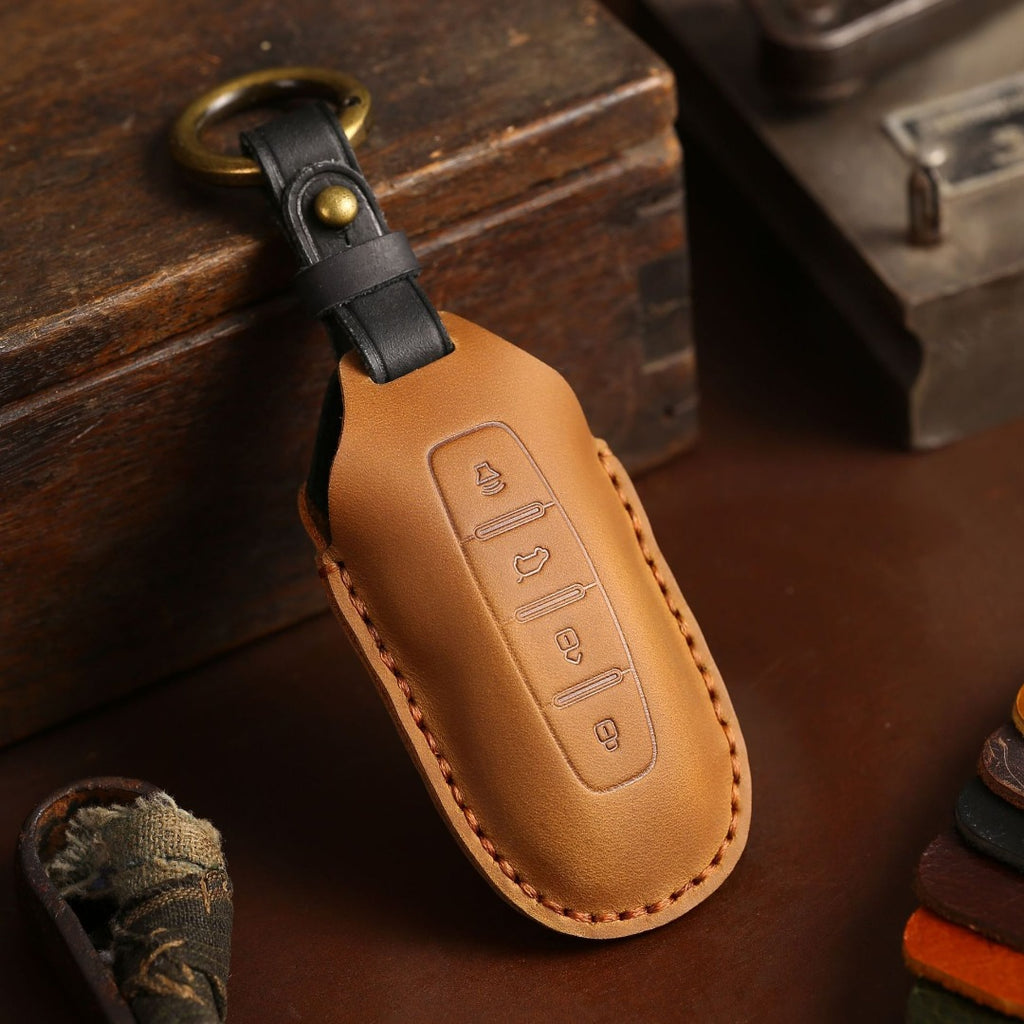 Ford Equator Leder-Autoschlüsselhülle mit 4 Tasten