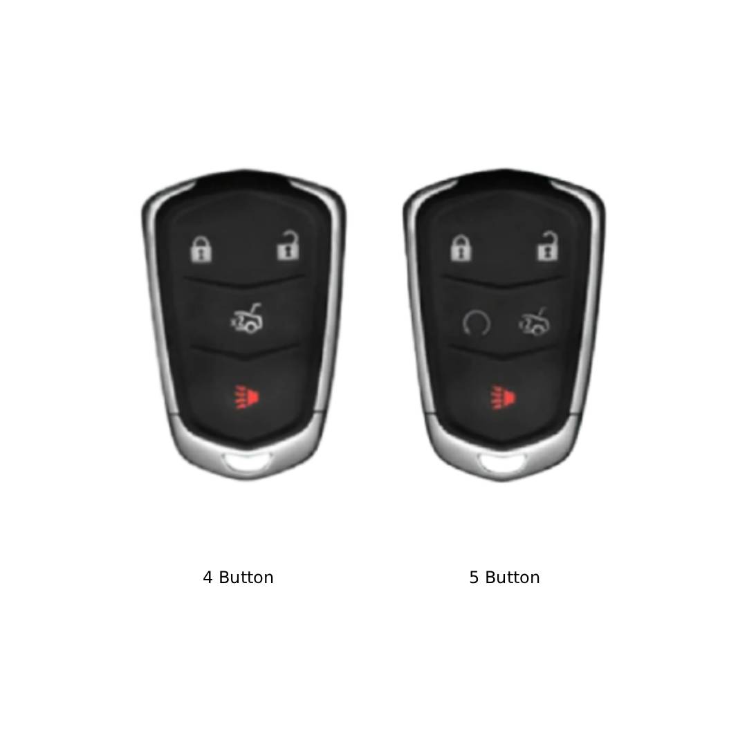 Cadillac CT4, CT5, CT6, XT4, XT5, XT6, AXL Autoschlüsselhülle aus Leder mit 4,5 Tasten
