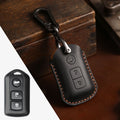 Carsine Toyota Leather Car Key Cover 3 Button Black / 3 Button