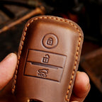 Kia K3 K4 K5 Kx3 Kx5 Leder-Autoschlüsselhülle mit 3 Tasten