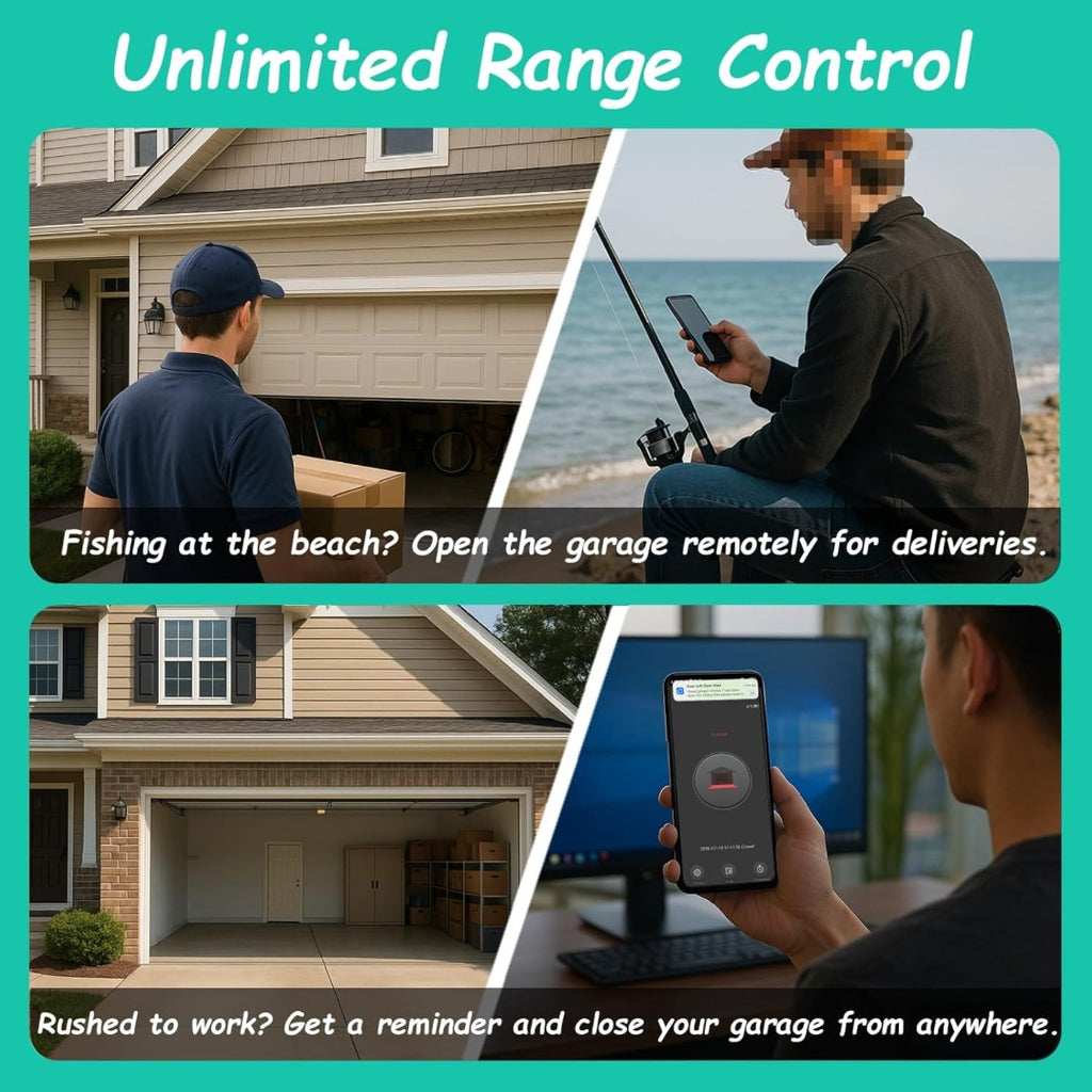 Carsine Replacement Garage Door Opener Remote Compatible with Genie Garage Door Opener ACSCTG Type 1 390MHZ Black / 2 PCS