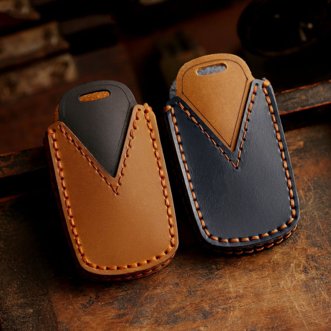 Toyota Camry Leder-Autoschlüsselhülle mit 4 Tasten