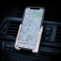 Carsine Rhinestone Car Phone Holder Inserted Or Adsorbed White