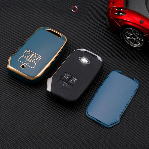 Carsine Kia Car Key Case Golden Edge
