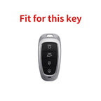Carsine Hyundai Car Key Case Golden Edge