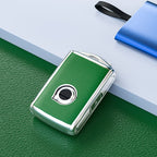 Carsine Volvo Car Key Case Silver Edge Green